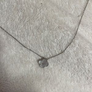 Copy-Van cleef silver alhambra necklace, never worn, open to offers!